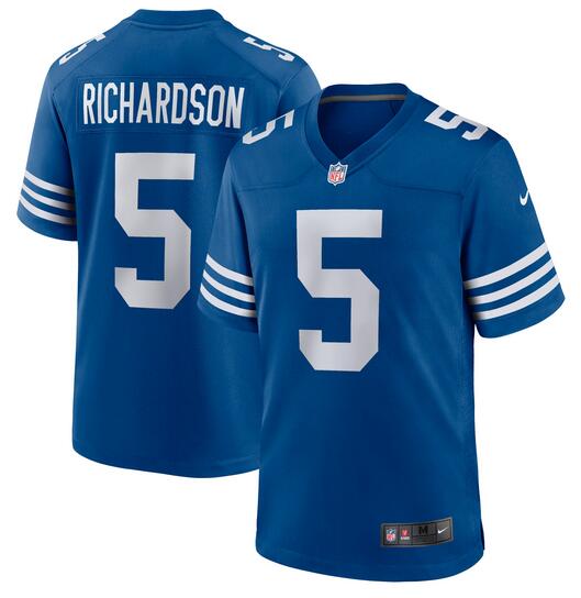 Men Indianapolis Colts #5 Anthony Richardson Nike Royal Indiana Nights Alternate Game NFL Jersey->youth nba jersey->Youth Jersey